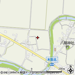 兵庫県加東市木梨周辺の地図