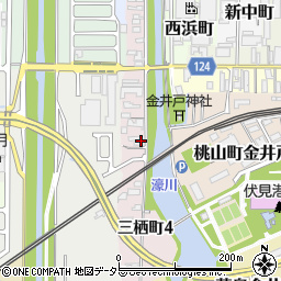 京都府京都市伏見区三栖町3丁目周辺の地図