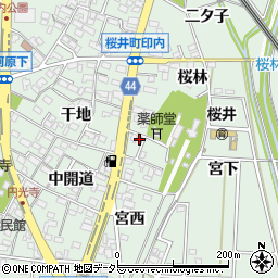愛知県安城市桜井町桜林15周辺の地図