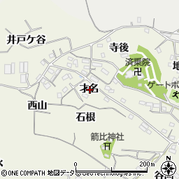 愛知県知多郡阿久比町矢高才名周辺の地図
