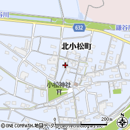 三重県四日市市北小松町周辺の地図