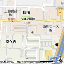 長岡京スカイハイツ周辺の地図