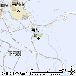 久米南町役場　弓削保育園周辺の地図