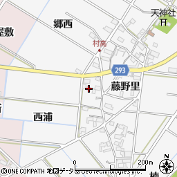 愛知県安城市村高町藤野里23周辺の地図