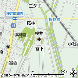 安城市立　桜井保育園周辺の地図