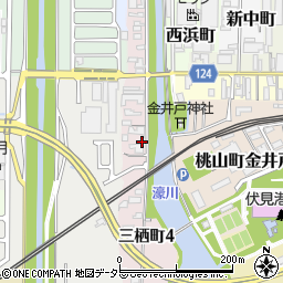 京都府京都市伏見区三栖町3丁目832周辺の地図