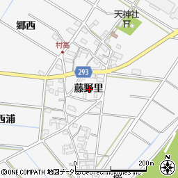 愛知県安城市村高町藤野里周辺の地図