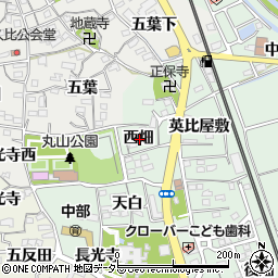 愛知県知多郡阿久比町椋岡西畑周辺の地図