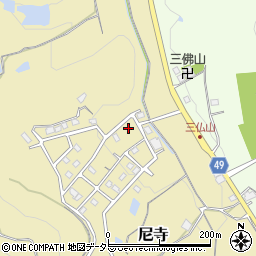 兵庫県三田市尼寺382周辺の地図
