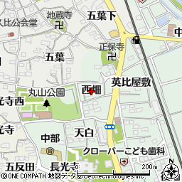 愛知県阿久比町（知多郡）椋岡（西畑）周辺の地図