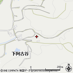 兵庫県川辺郡猪名川町下阿古谷周辺の地図