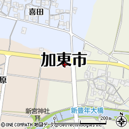 兵庫県加東市梶原41周辺の地図