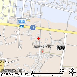 兵庫県加東市梶原224周辺の地図