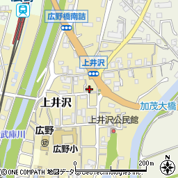 兵庫県三田市上井沢608周辺の地図