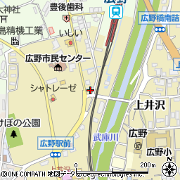 兵庫県三田市上井沢54周辺の地図