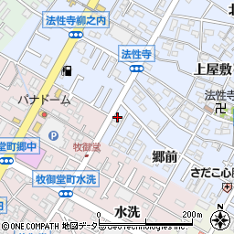 愛知県岡崎市法性寺町郷前30周辺の地図
