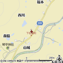 兵庫県宝塚市下佐曽利西川27周辺の地図