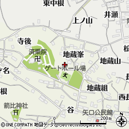 愛知県知多郡阿久比町矢高地蔵峯6周辺の地図