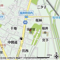 愛知県安城市桜井町桜林16周辺の地図