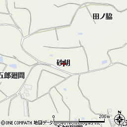 愛知県知多郡阿久比町矢高砂胡周辺の地図