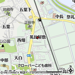 愛知県阿久比町（知多郡）椋岡（英比屋敷）周辺の地図