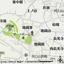 愛知県知多郡阿久比町矢高地蔵峯2周辺の地図