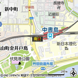 京阪中書島・伏見港公園周辺の地図