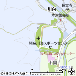 兵庫県川辺郡猪名川町木津向井山周辺の地図