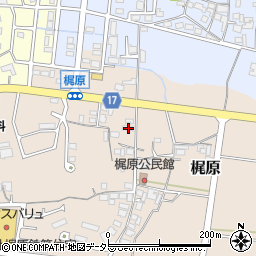 兵庫県加東市梶原252周辺の地図