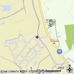 兵庫県三田市尼寺383周辺の地図