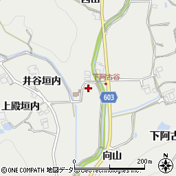兵庫県川辺郡猪名川町下阿古谷黒末周辺の地図