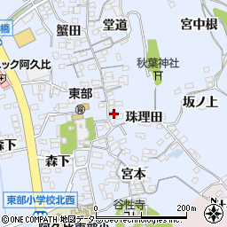 愛知県知多郡阿久比町宮津珠理田30周辺の地図
