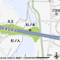 愛知県新城市浅谷杉ノ本周辺の地図