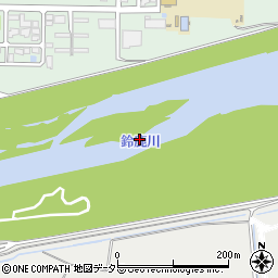 鈴鹿川周辺の地図