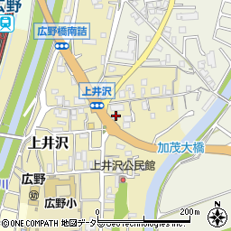 兵庫県三田市上井沢240周辺の地図