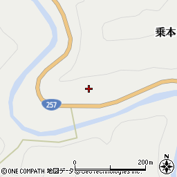 愛知県新城市乗本（林）周辺の地図