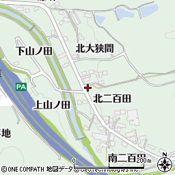 愛知県岡崎市保母町北二百田3周辺の地図