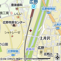 兵庫県三田市上井沢1周辺の地図