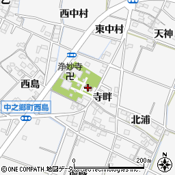 中之郷町公民館周辺の地図