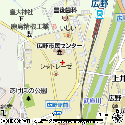 兵庫県三田市上井沢46周辺の地図