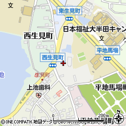 ファミリーマート半田生見町店周辺の地図