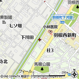 愛知県岡崎市柱町百々周辺の地図