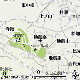 愛知県知多郡阿久比町矢高地蔵峯16-1周辺の地図