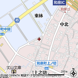 愛知県安城市和泉町上之切161-2周辺の地図