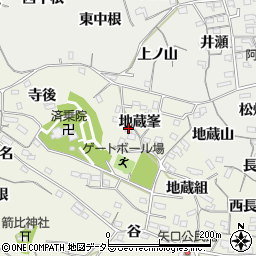 愛知県知多郡阿久比町矢高地蔵峯14周辺の地図