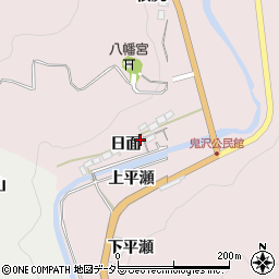 愛知県岡崎市夏山町日面15周辺の地図