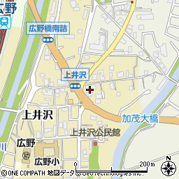 兵庫県三田市上井沢285周辺の地図