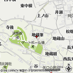 愛知県知多郡阿久比町矢高地蔵峯16-5周辺の地図