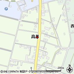 愛知県安城市石井町高井156周辺の地図