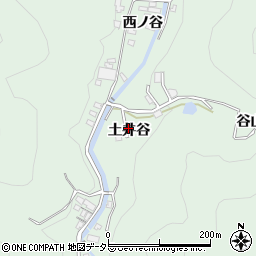 京都府宇治市炭山土井谷周辺の地図